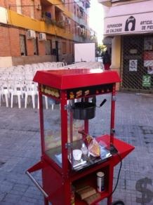 Maquinas pipocas e algodão doce com carrinho