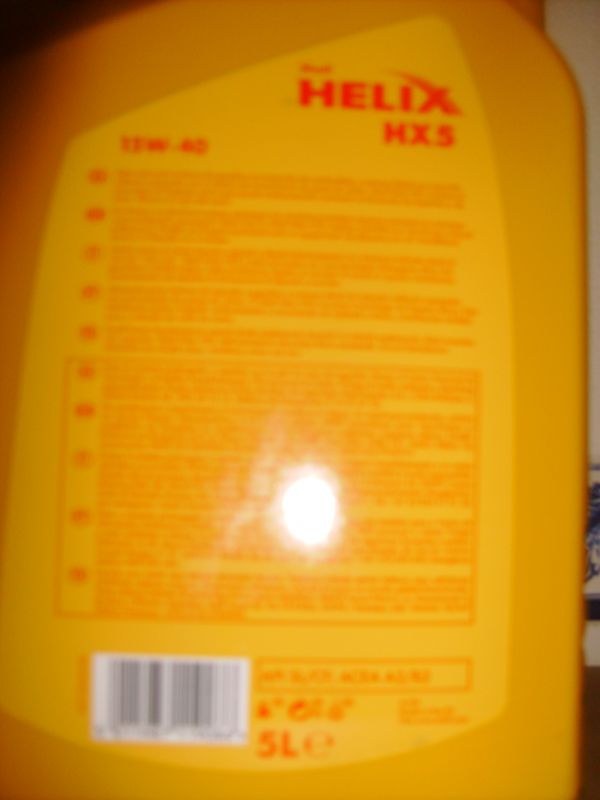 Shell helix hx 5 universal 15w40 (5 lts.)  