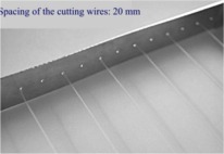 Lira de Inox, para fazer queijos. Corte vertical e horizontal