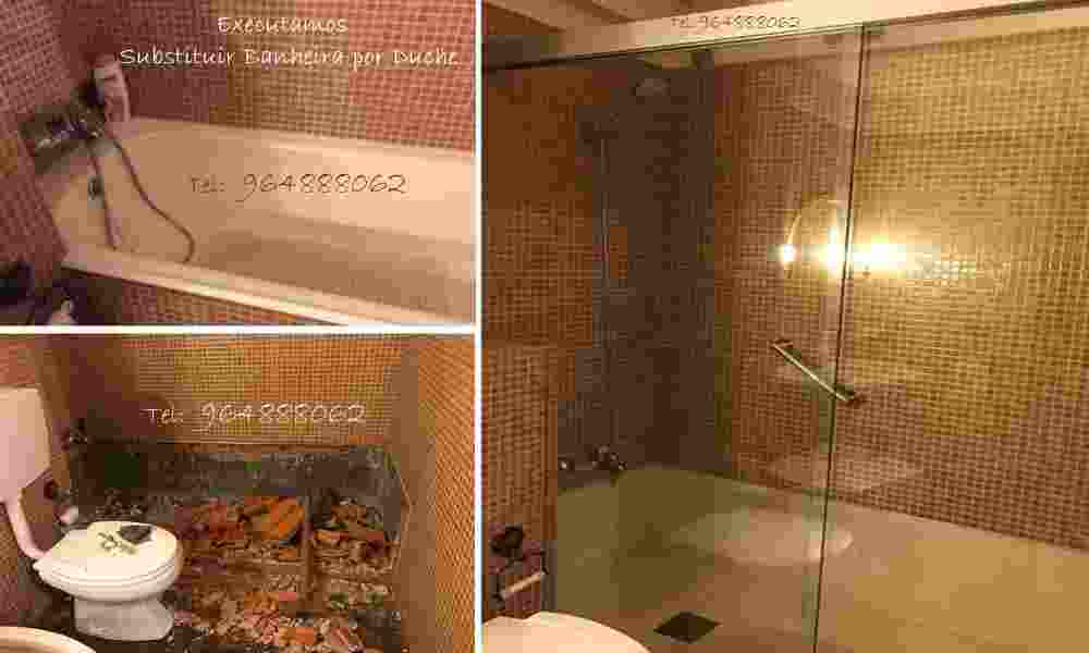 Executamos Substituição Banheira por Base de Duche